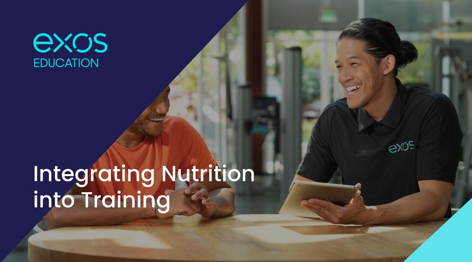 Integrating Nutrition into Training