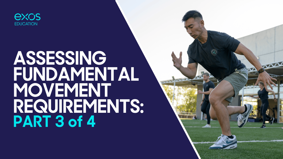Assessing Fundamental Movement Requirements: Part 3